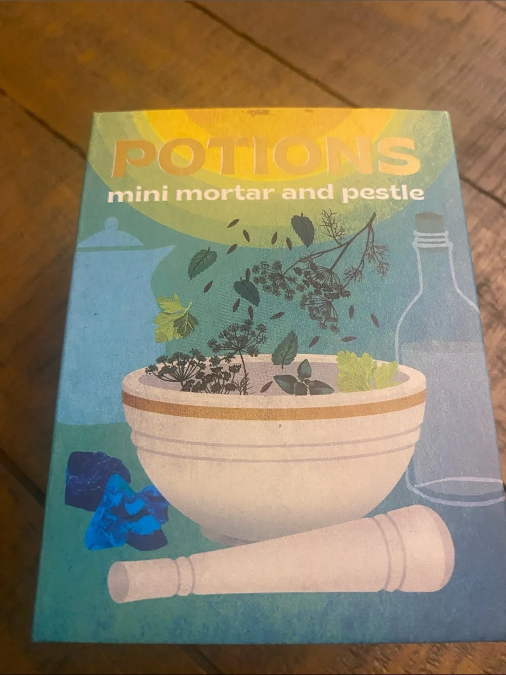 Potions Mini Mortar and Pestle Set with Guide - White